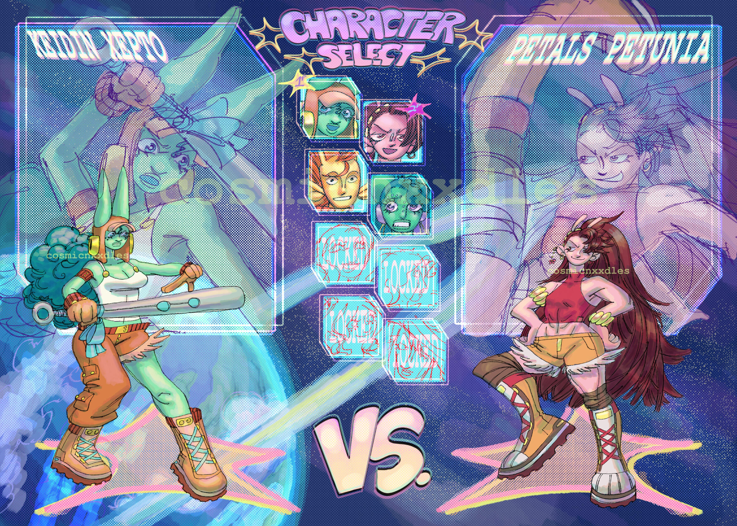 Starshot Fighting Game Character Select Screen (July 2024)